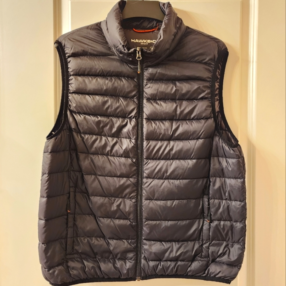 Hawke & Co. Black Down Puffy Vest - Men's M